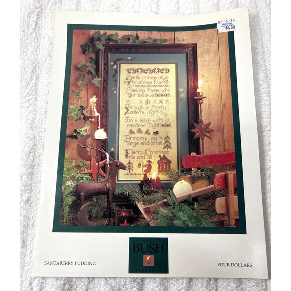 Shepherds Bush Printworks Santaberry Pudding Christmas Cross Stitch Pattern - Picture 2 of 4